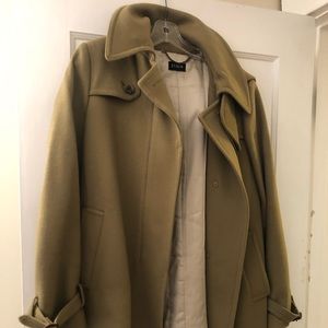 J crew olive green Pea coat